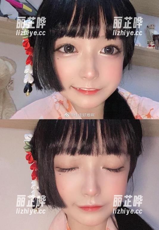 在线打Call，佳佳酱ovo的蓝色吊带体操服，随便一拍都能出大片！